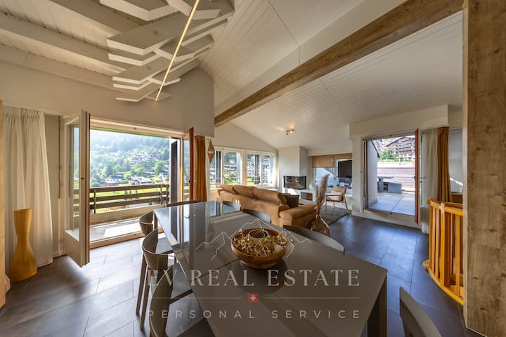Magnifique Duplex Avec Vue Panoramique Au Centre - Veysonnaz