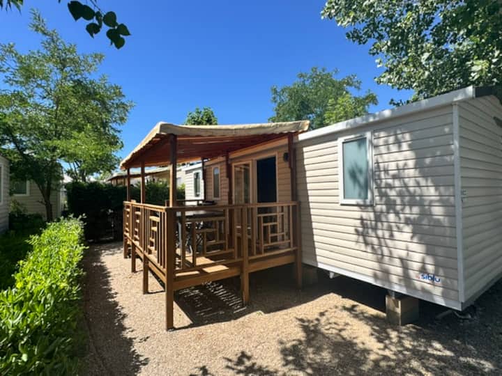 Mobil-home 3 Ch Proche Piscine à La Carabasse - Vias
