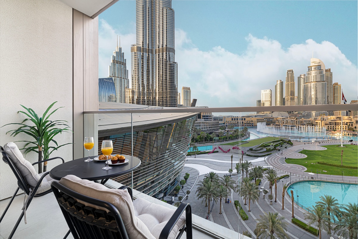 2 Bedroom Furnished Apartment with Burj Khalifa & Fountain View · IV 2