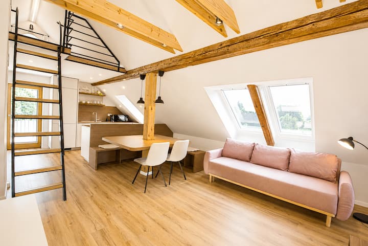 Dovce Apartments - Cosy 1br - Attic With Terrace - Postojna