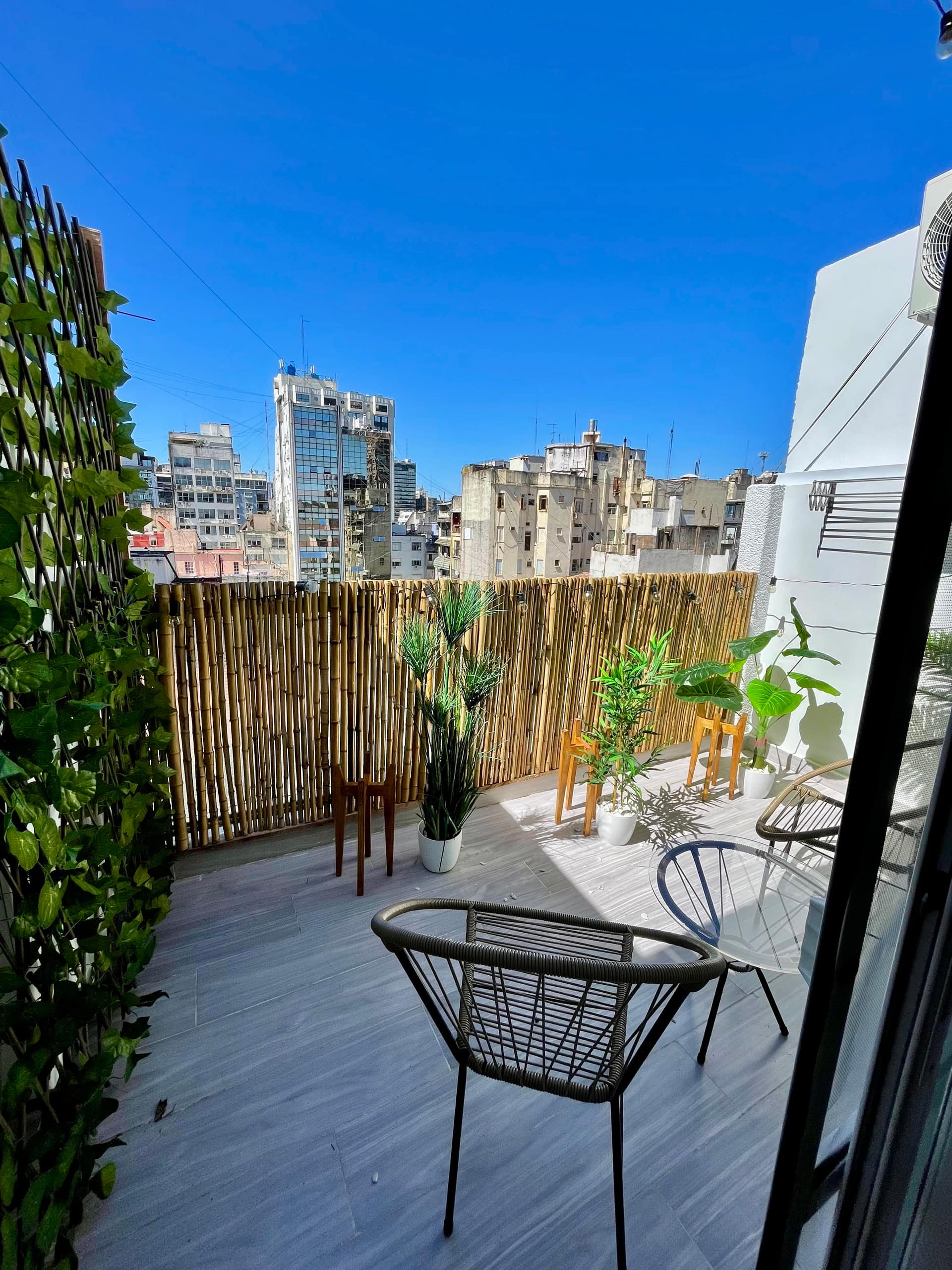 Studio with balcony and sofa bed