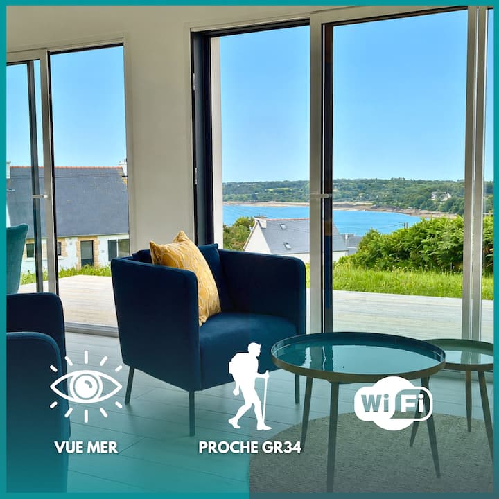Ty Plateau - Vue Mer - Wifi - Roscanvel