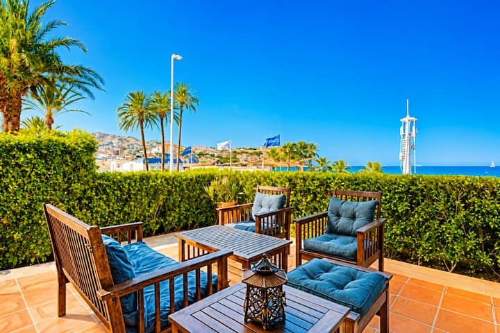 Beachfront Home With Sea Views & Private Terrace - Xàbia