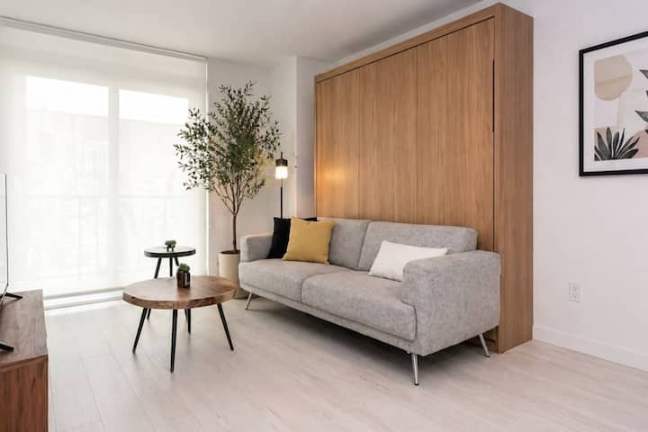 Modern City Stay 1bdrm W/2 Queen Beds + Parking&ac - Vancouver