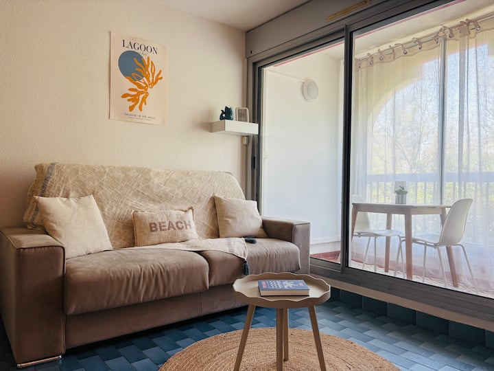 Appartement 4 Pers - Plage à Pied, Parking & Wi-fi - La Grande-Motte