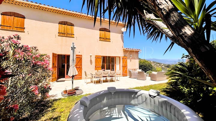 Villa Mitoyenne Authentique Avec Jacuzzi & Jardin - Théoule-sur-Mer