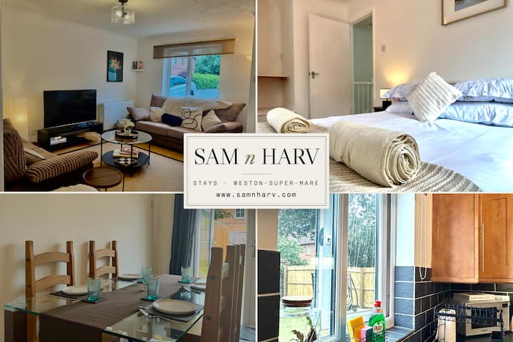 Contractor-ready 3-bed · 5 Own Beds · Free Parking - Weston-super-Mare