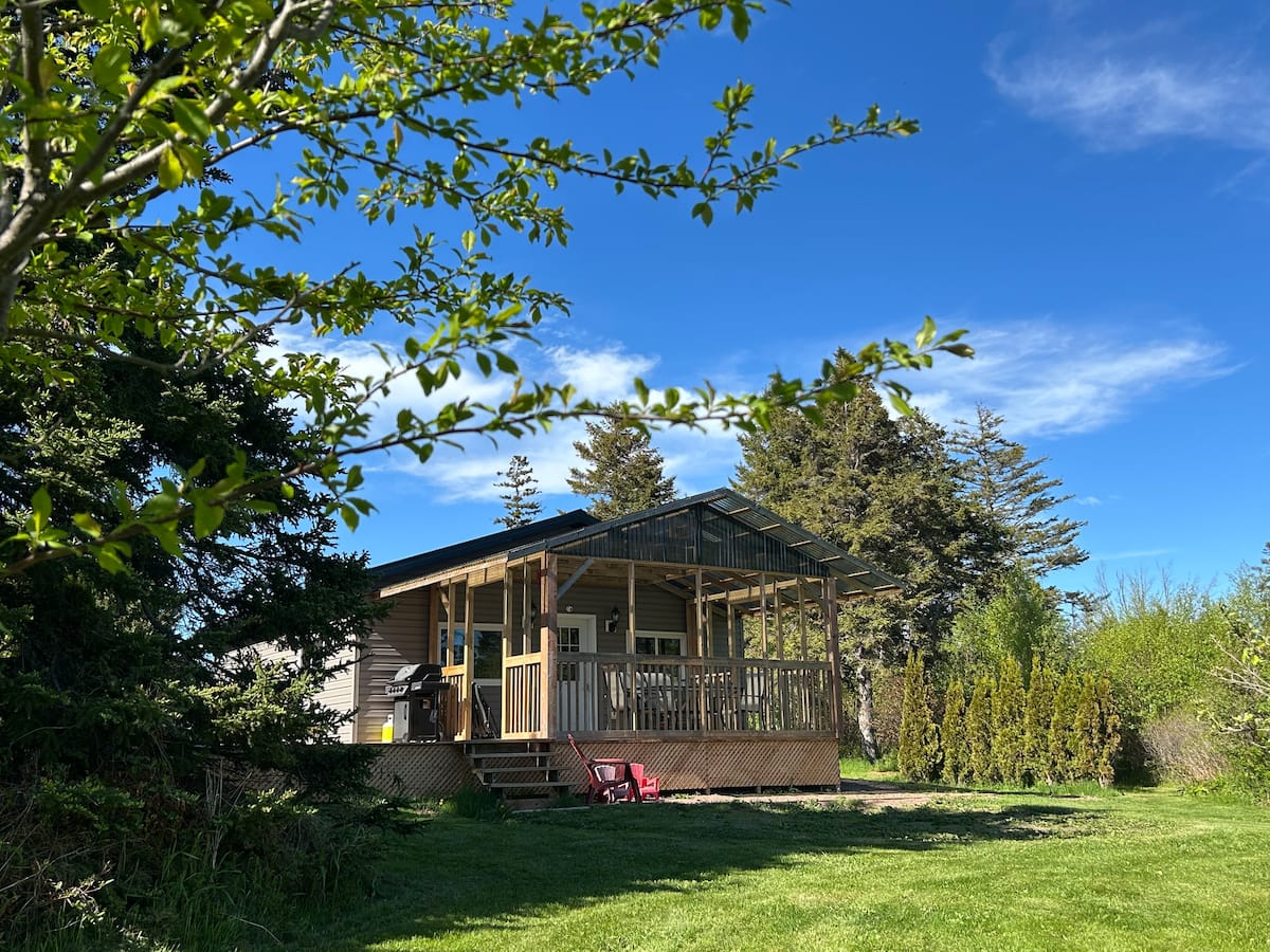 The cottage from the lawn
