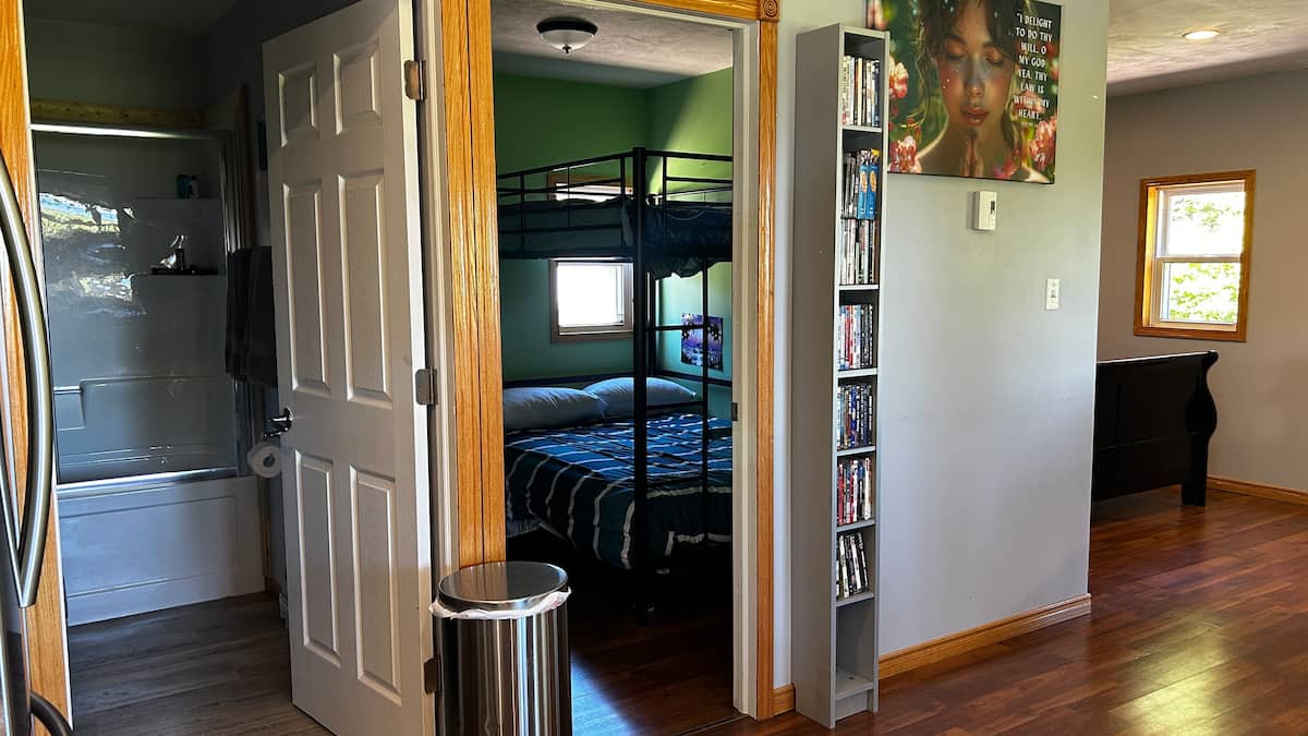 Bunk room doorway