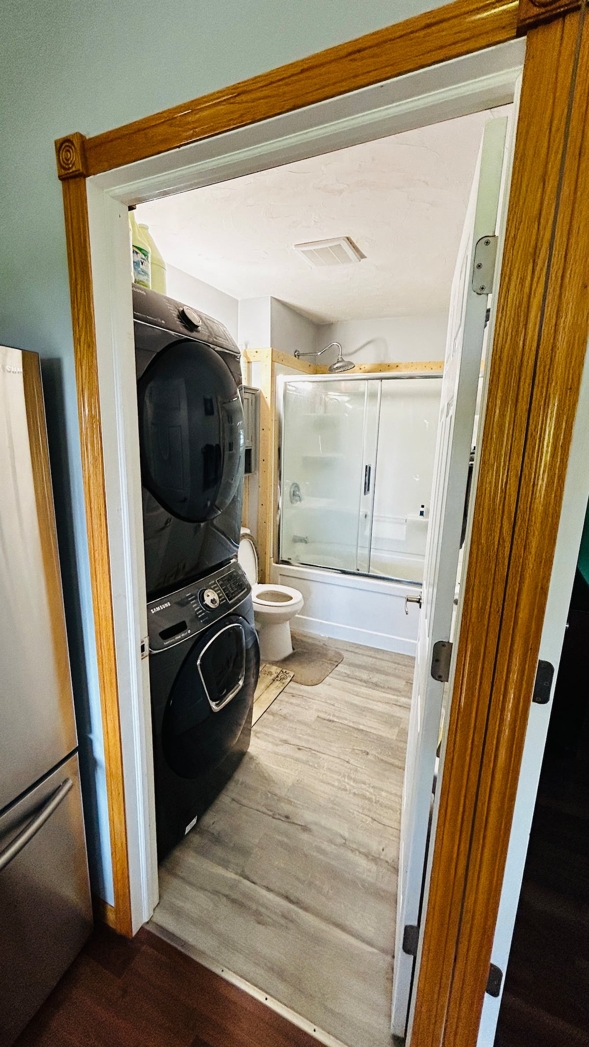 Laundry nook off the hallway