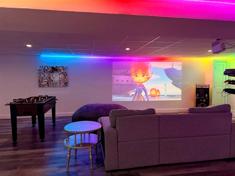 Projector movie setup