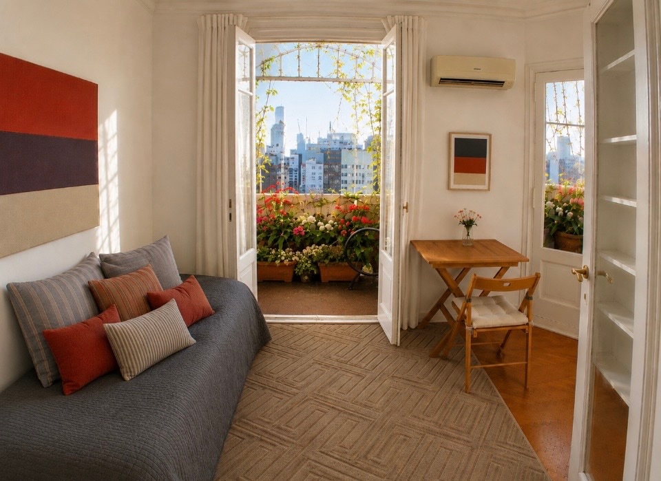Terraza de 35 m² con vista