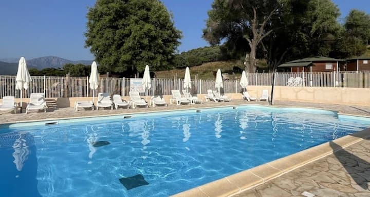 Zecamping 3* Mobil Home 32m² Piscine - Calcatoggio