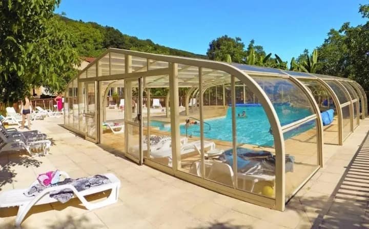 Zecamping 2* Chalet 30m² Piscine - Castels