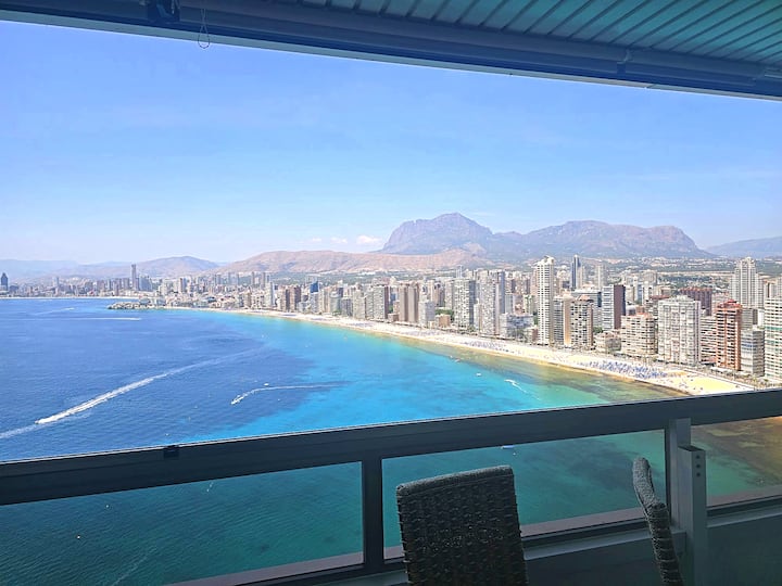 First Line Vip Tree Bedrooms With Spectacular View - Benidorm
