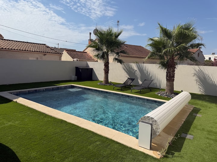Villa Moderne Avec Piscine Privée Et Climatisation - Béziers