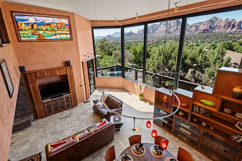 Successful Airbnb property: Patio with rocks view, lux, game room in Prescott