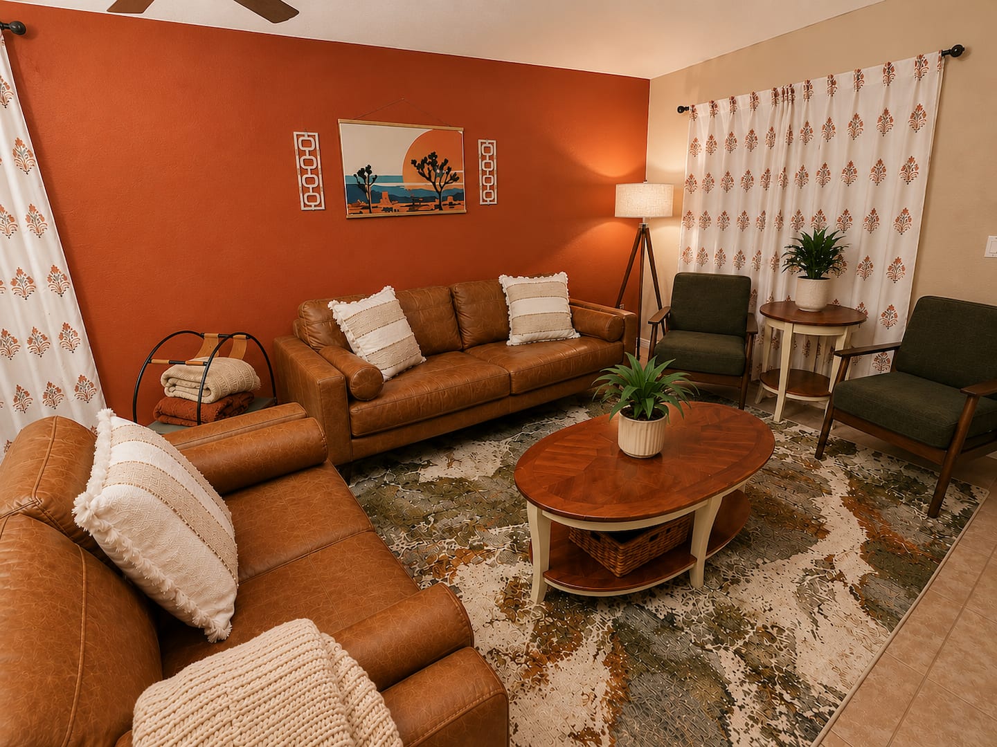 Living room at The Sunset on Sunray