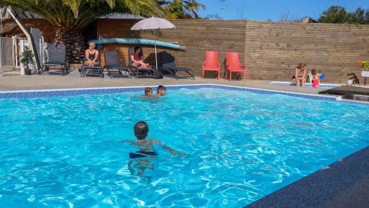 Zecamping 3* Mobil Home 20m² Piscine - 佩羅斯-吉雷克