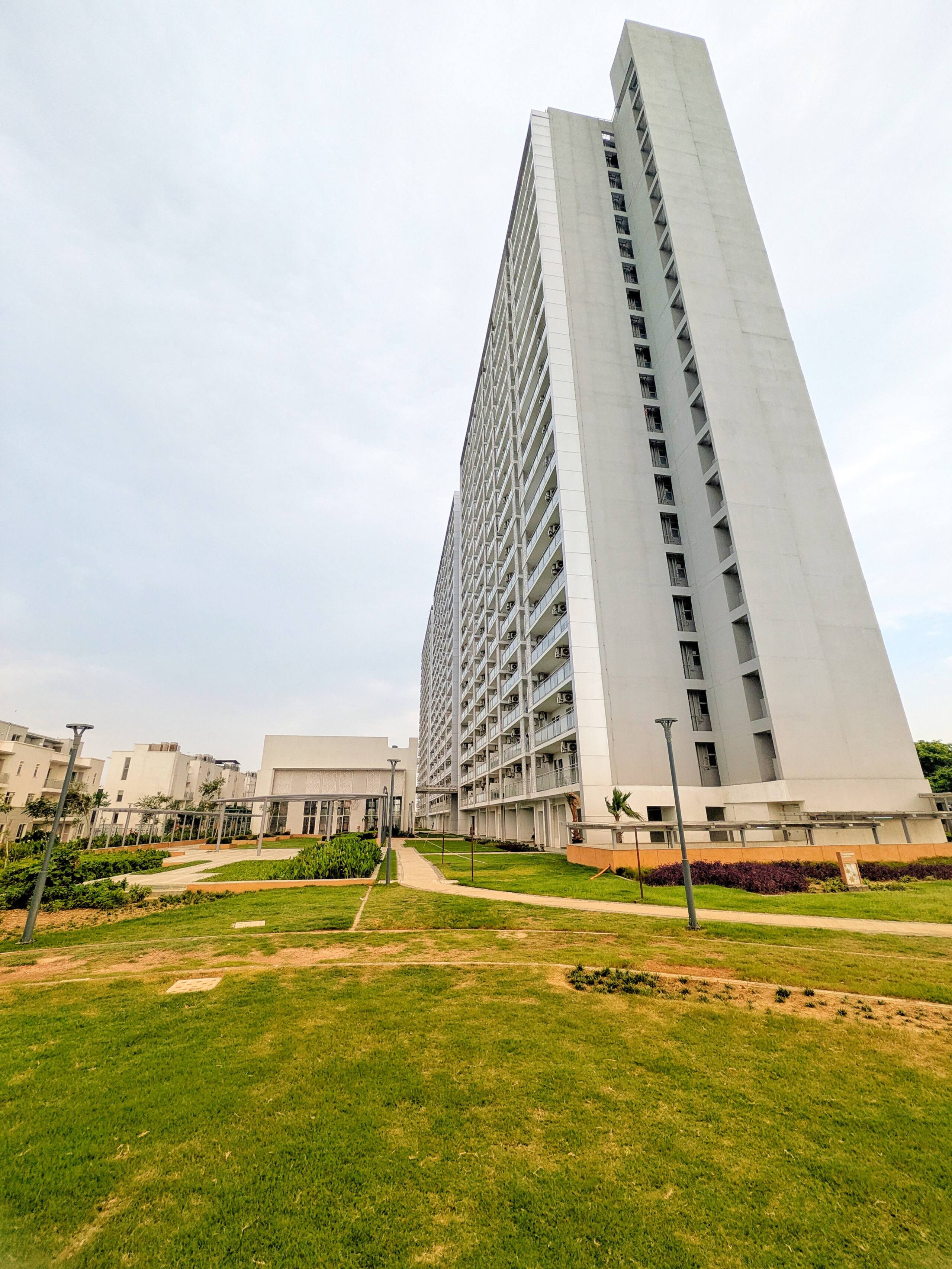Tower and open lawns