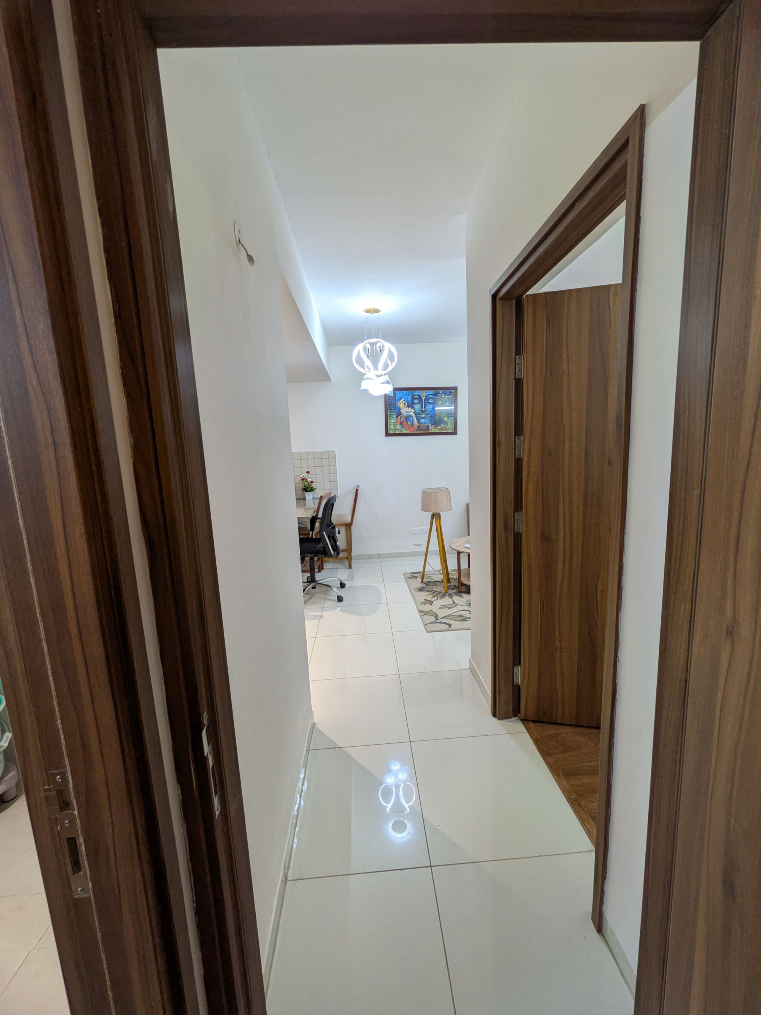 Hallway leading through to the living area