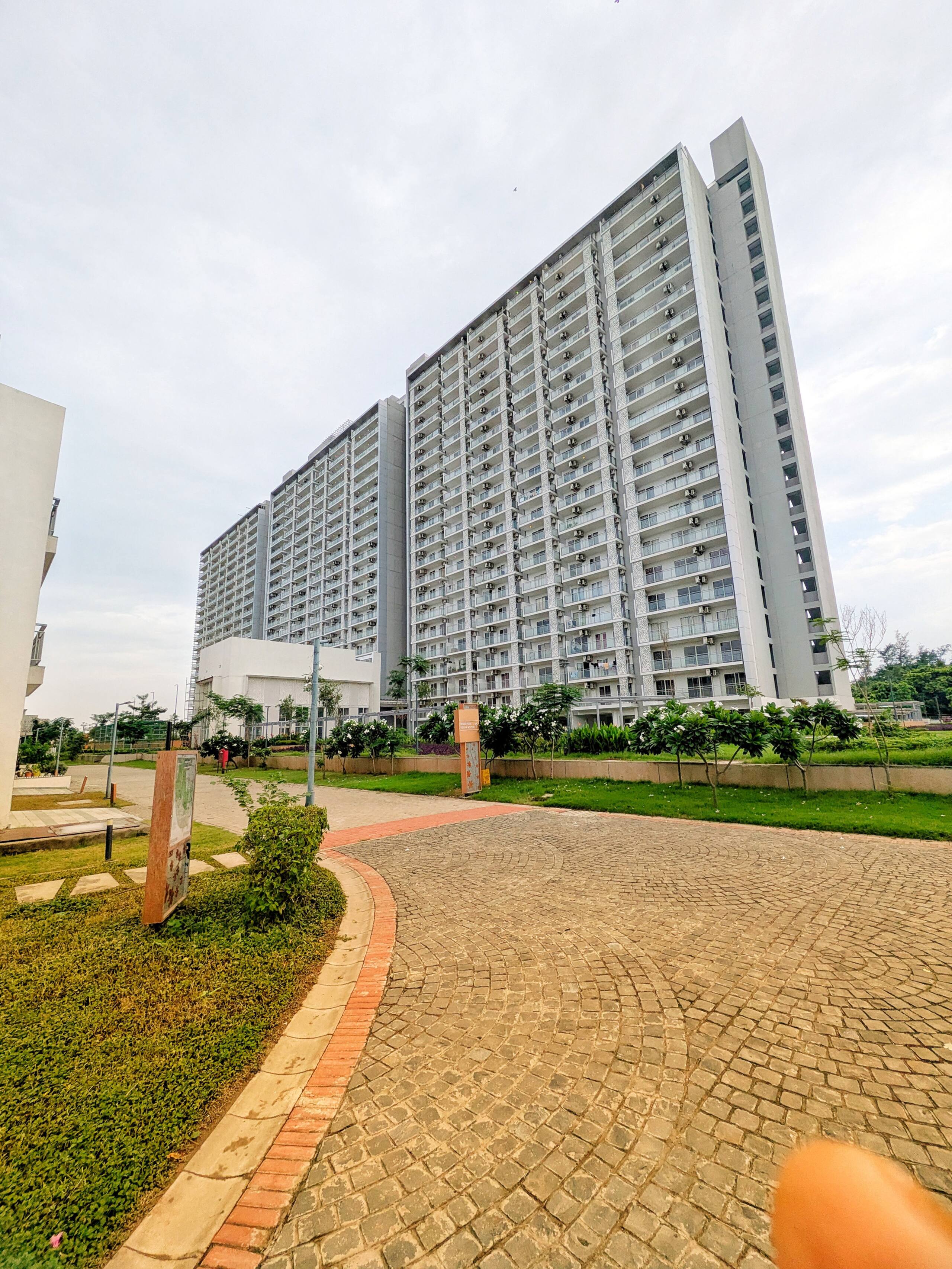 Walkway and towers