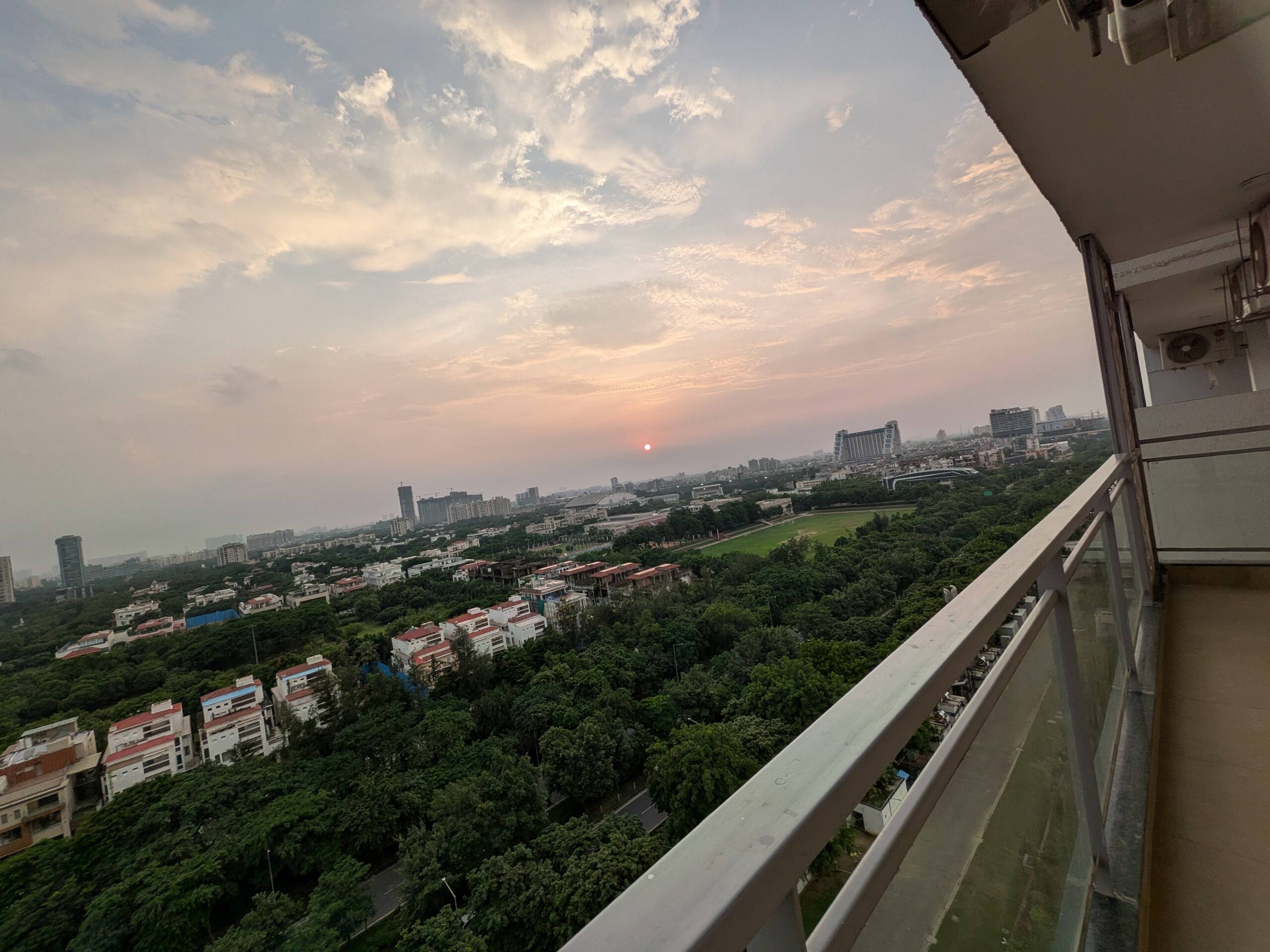 Evening sky from the balcony