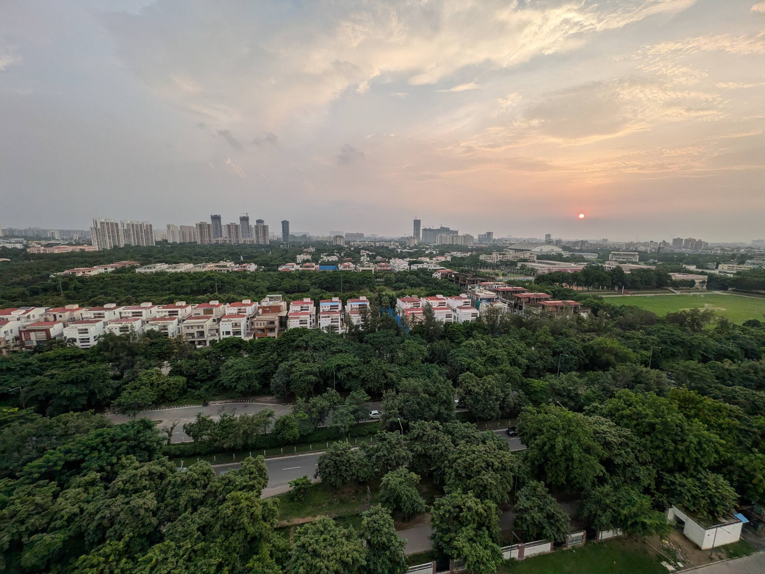Sunset over Jaypee Greens