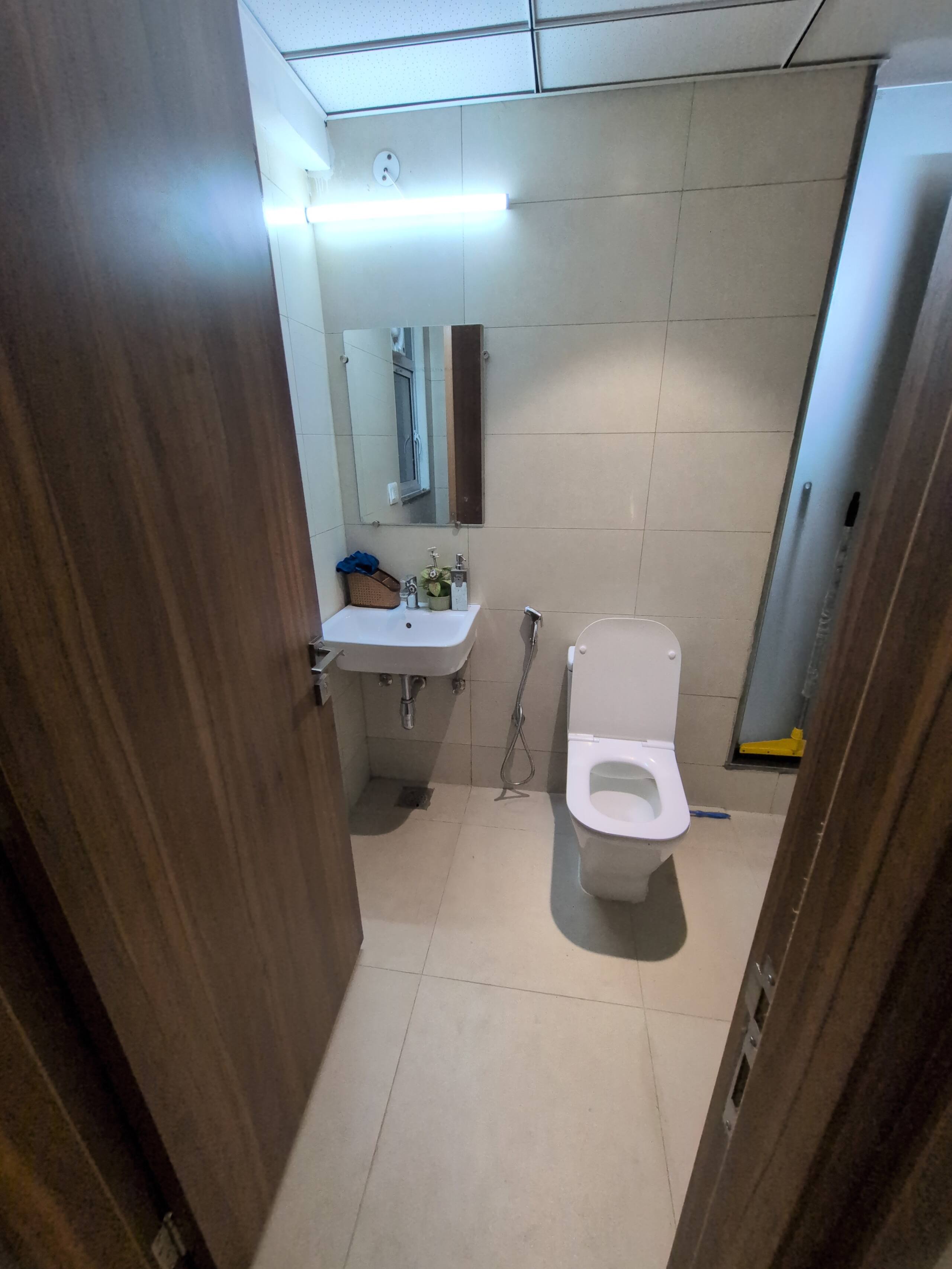 Bathroom one seen through the doorway