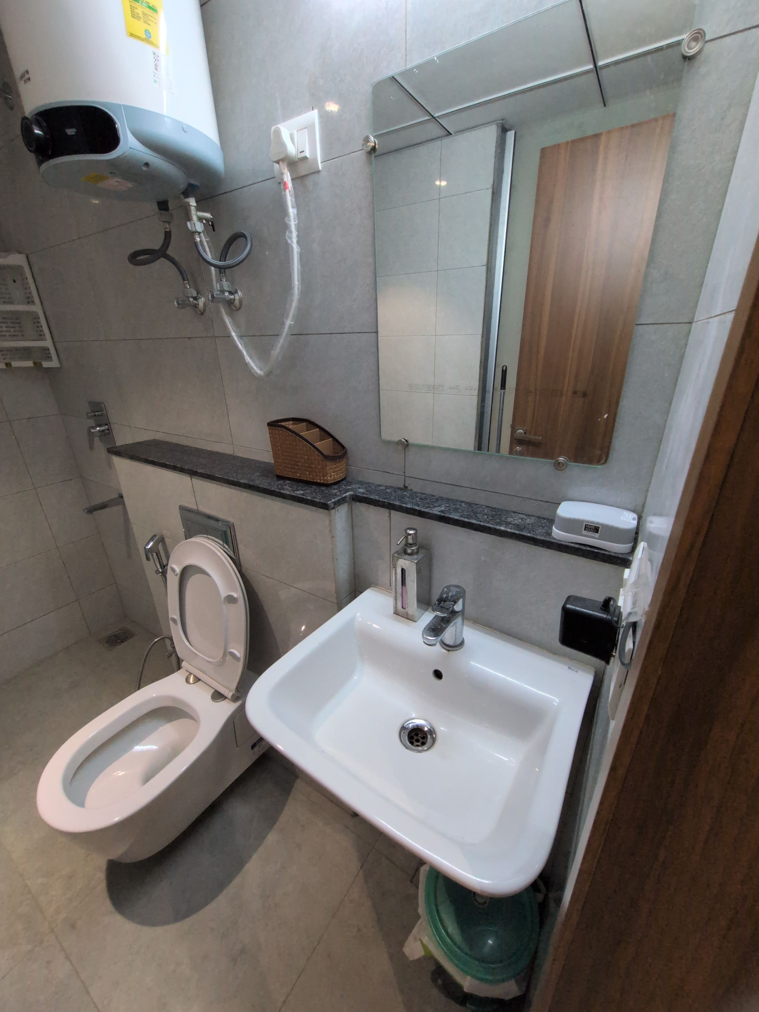 Basin and WC in bathroom two