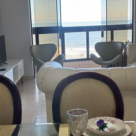 Top performing Airbnb: Panoramic View | Oceanfront | 3 Bedrooms in Praia Grande