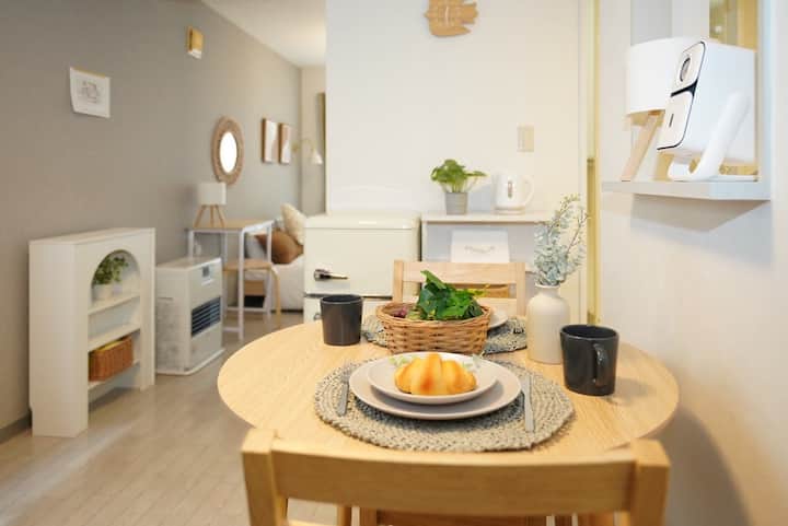 大通公園に近い!癒しの北欧インテリアとグルメの名店が多数|エアコン快適 Stay 302 - 北海道