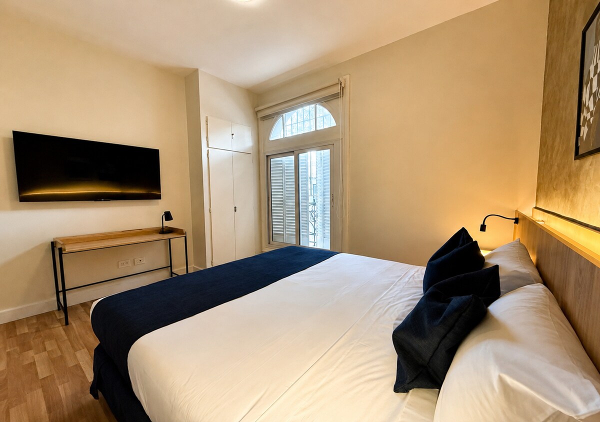 20 m², cama doble en Núñez