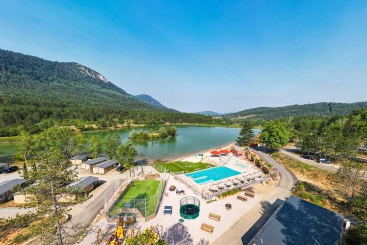 Zecamping 4* Chalet 35m² Piscine - Rennes-les-Bains
