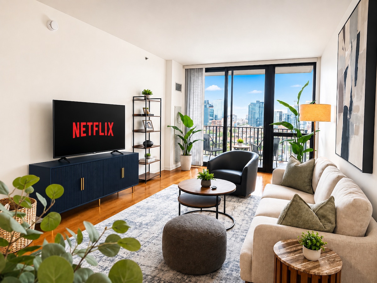 West Loop Living · New Furniture · Garage Parking