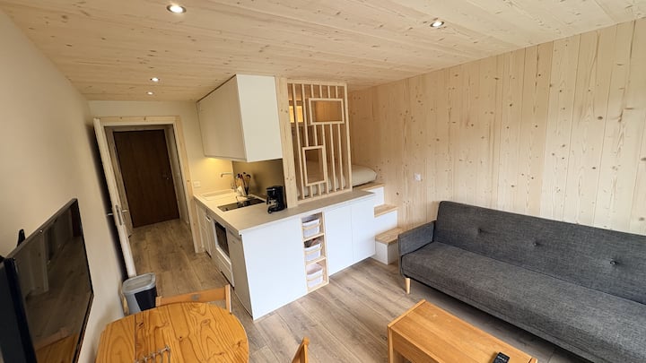 Studio Cosy Pour 5,terrasse, 2 Coins Nuit, Parking - Praz-sur-Arly
