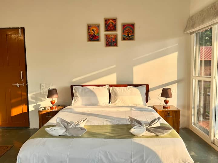 Perfect for additional guests, this stylish bedroom combines comfort with privacy, featuring premium linens and thoughtfully designed interiors.