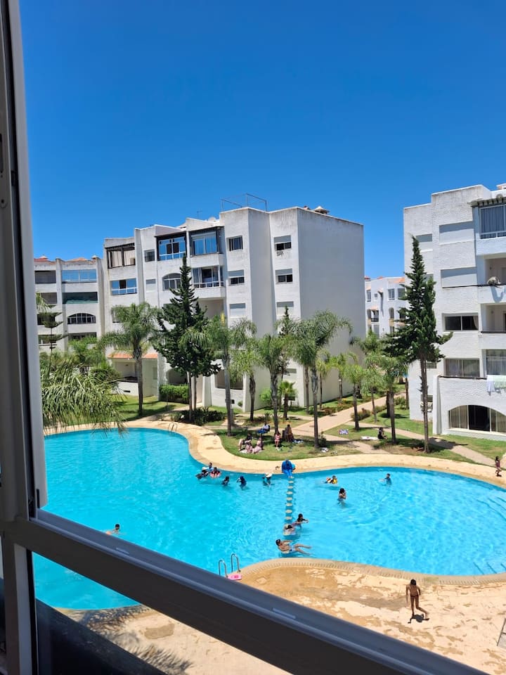 Marina Golf Assilah-position-premium -Vue Piscine - Asilah