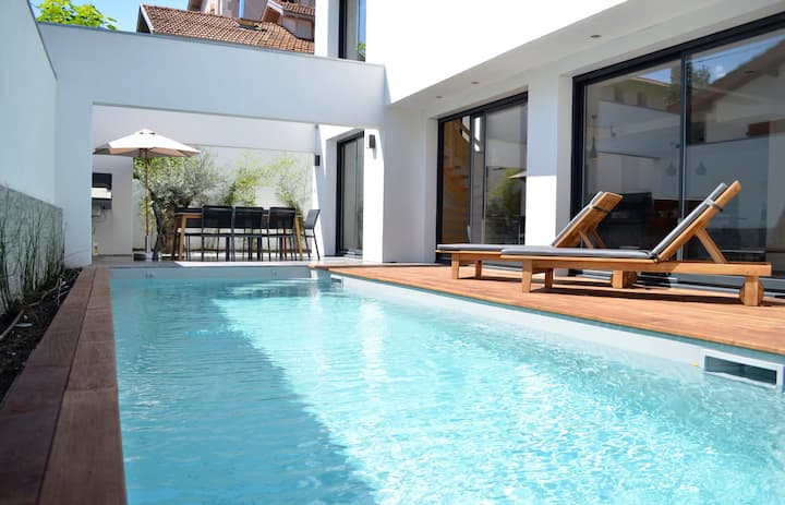 Villa Contemporaine Avec Piscine à Biarritz - Bidart