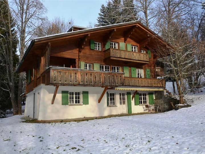 Les Erables, Chalet Appartement/fewo, Dusche Oder - Gstaad