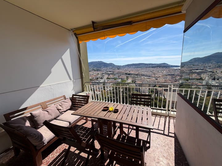Appartement Avec Terrasse Vue Panoramique Sur Nice - Nice