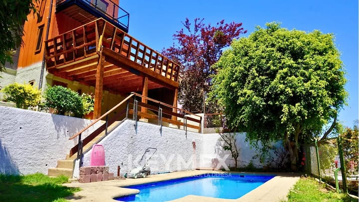 Piscina, Sol, Amigos Y Descanso. Gran Casa En Viña - 比尼亞德爾馬