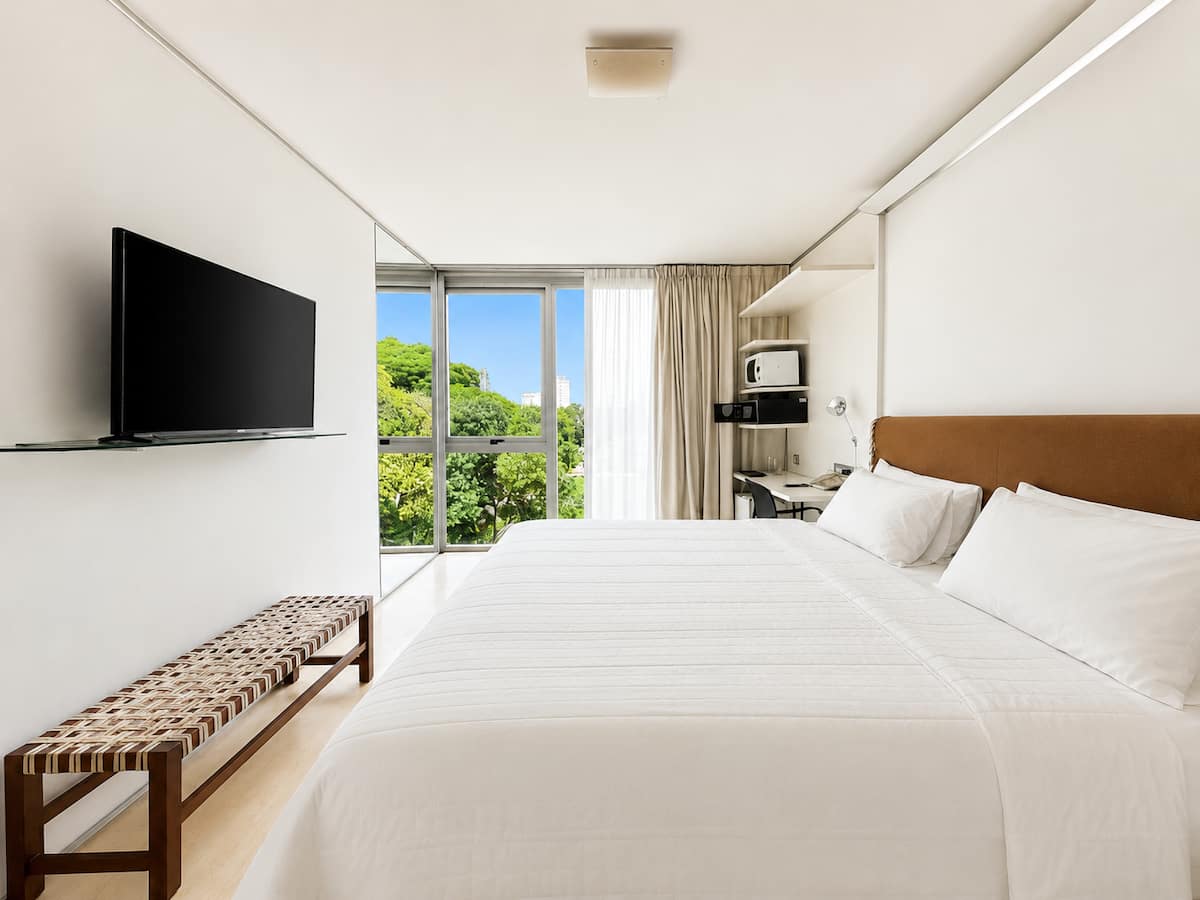 Suite King con jacuzzi y vista a plaza en Recoleta