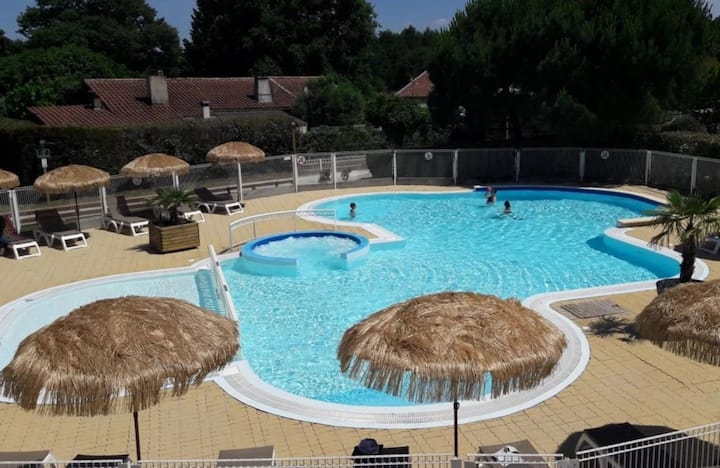 Zecamping 3* Mobil Home 30m² Piscine - Carcans