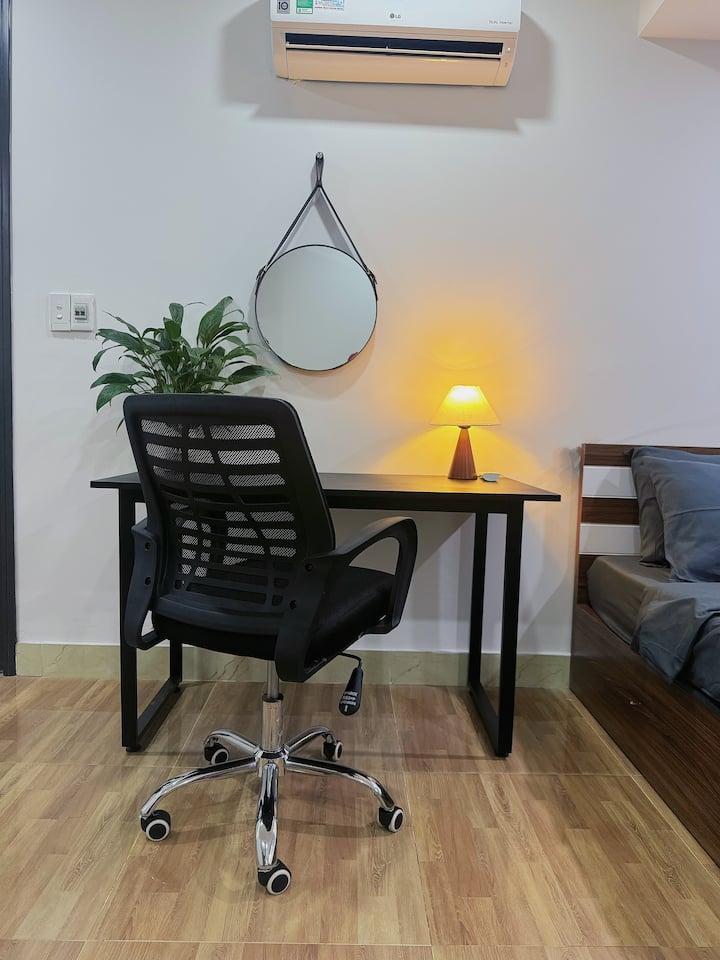 Workspace evidence from RiverSide_New House, Cozy Room in Quiet Area