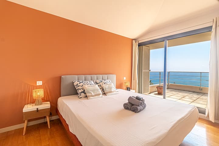 Villa De Luxe | Vue Panoramique Sur La Mer Piscine - Menton