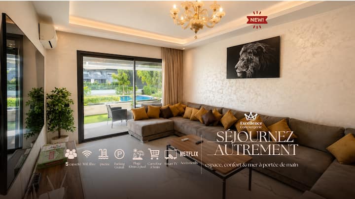 Luxe Moderne, Piscines, fibre Wi-Fi et Plage - A9