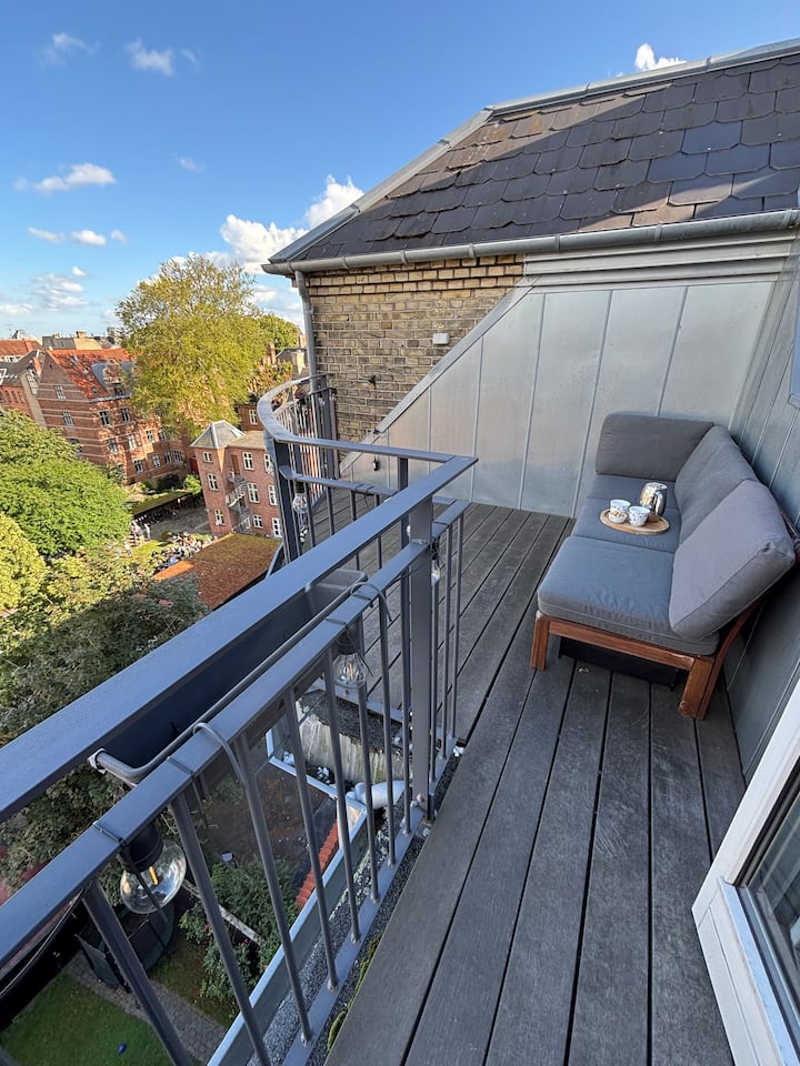 Penthouse-oase I Hjertet Af Frederiksberg C - 코펜하겐