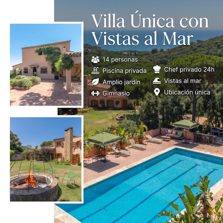 Villa De Lujo, Vista Al Mar, Piscina Y Gym Privado - Platja d'Aro