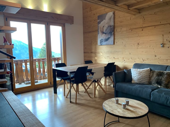 Duplex 3 Chambres  Vue Aravis  Pied Des Pistes - Flaine
